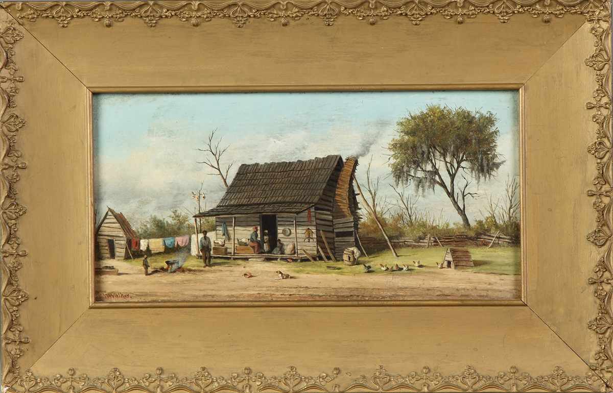 Appraisal: William Aiken Walker American - Cabin scene Sgn Lower left