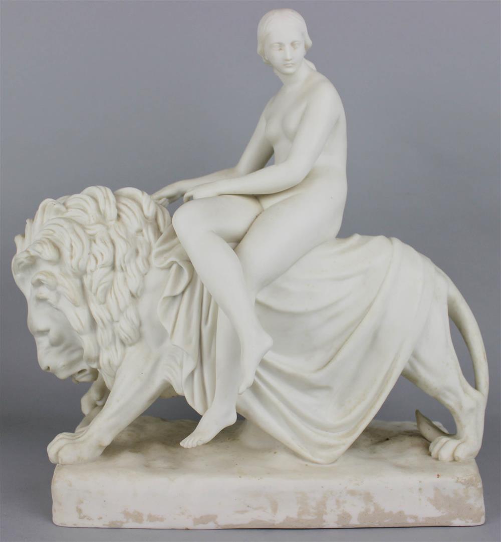 Appraisal: MINTON PARIAN UNA AND THE LION date code for to