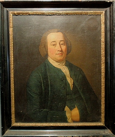 Appraisal: - Oil on canvas portrait of a gentleman th c