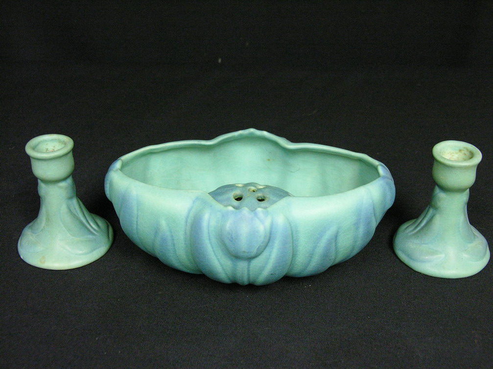 Appraisal: HULL WOODLAND JARDINIERE W- - Condition Acetoned No damage or