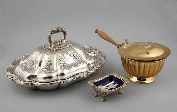 Appraisal: Property of a Santa Barbara Collector Comprising trays covered vegetable