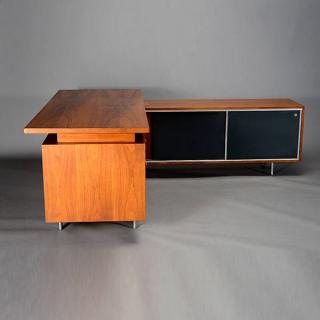 Appraisal: George Nelson Desk For Herman Miller Main Cabinet Length inches