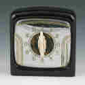 Appraisal: Art Deco timer with chrome face Bakelite knob and ceramic