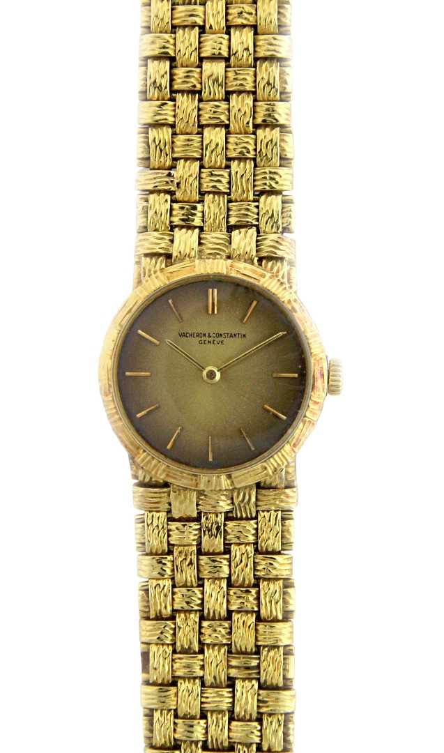 Appraisal: A lady's gold Vacheron Constantin bracelet wristwatch the signed circular