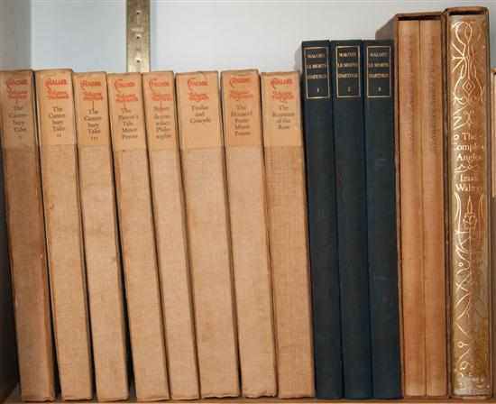 Appraisal: English Literature Fine Press Four titles The Works of Geoffrey