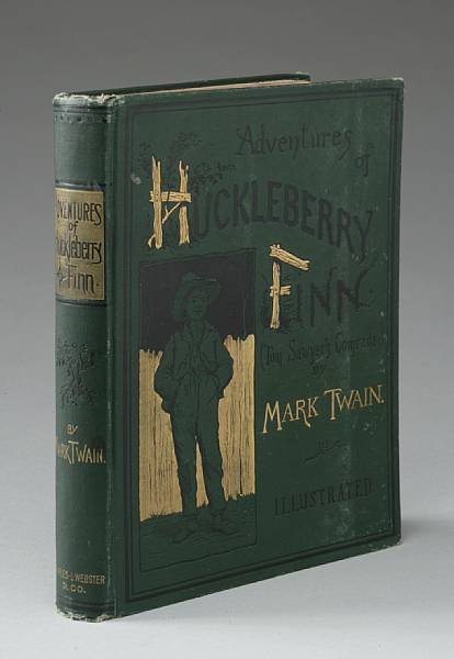 Appraisal: CLEMENS SAMUEL LANGHORNE - Adventures of Huckleberry Finn Tom Sawyer