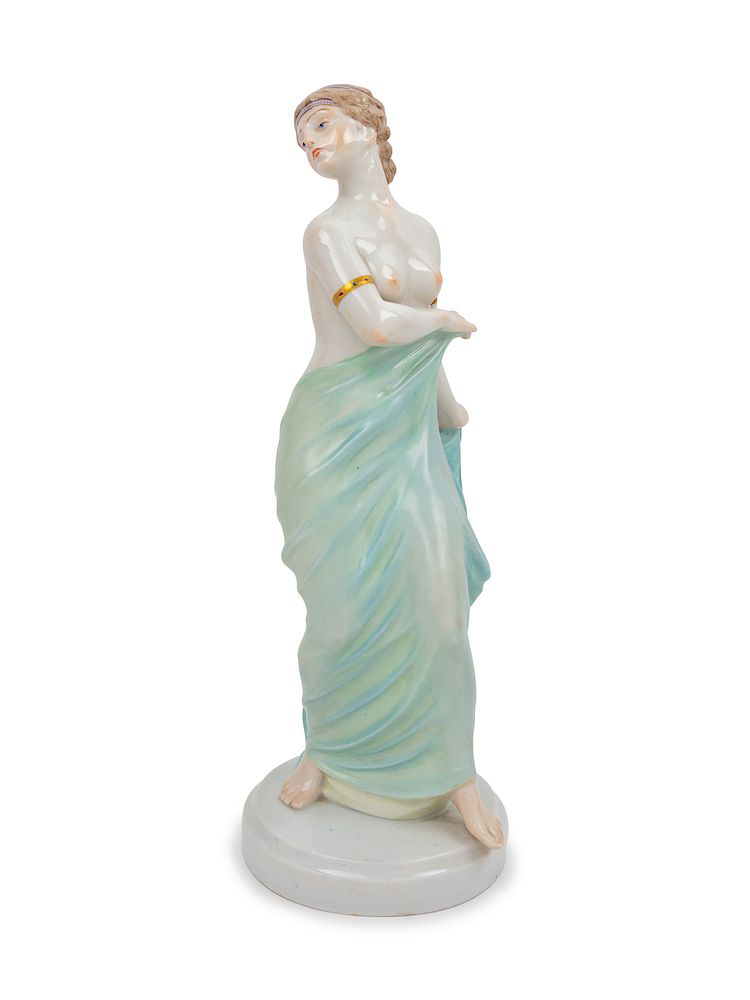 Appraisal: A Continental Porcelain Figure Height inches A Continental Porcelain Figure