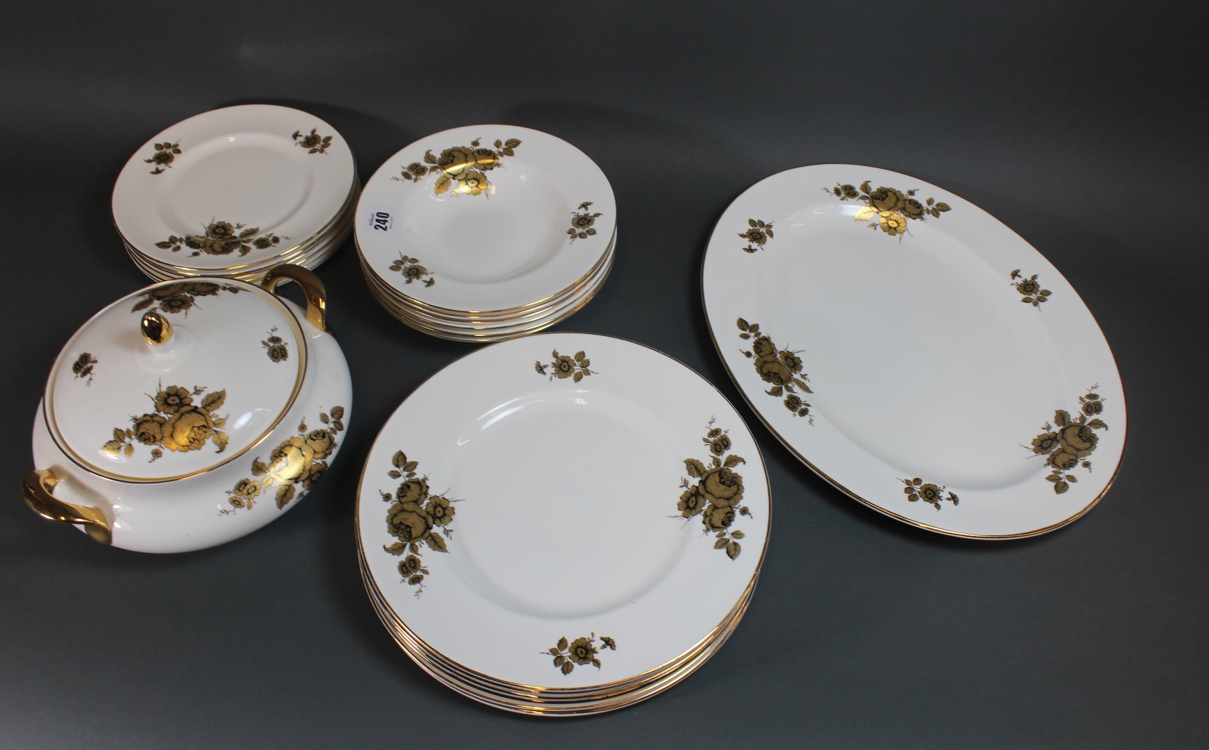 Appraisal: A Royal Imperial bone china dinner service qty