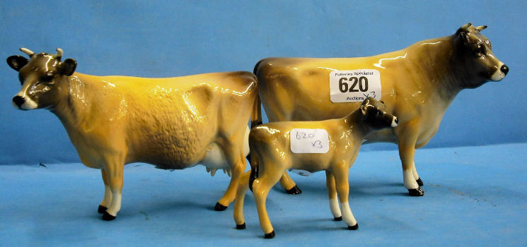 Appraisal: Beswick Jersey Bull Cow and Calf D