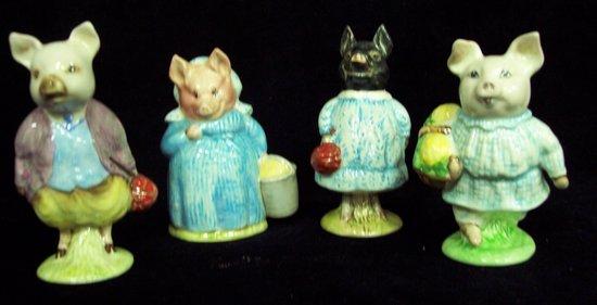 Appraisal: Four Beswick Beatrix Potter figures Little Pig Robinson Pigling Bland