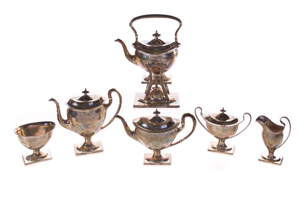 Appraisal: Bailey Banks Biddle Sterling Silver Tea Set Bailey Banks Biddle