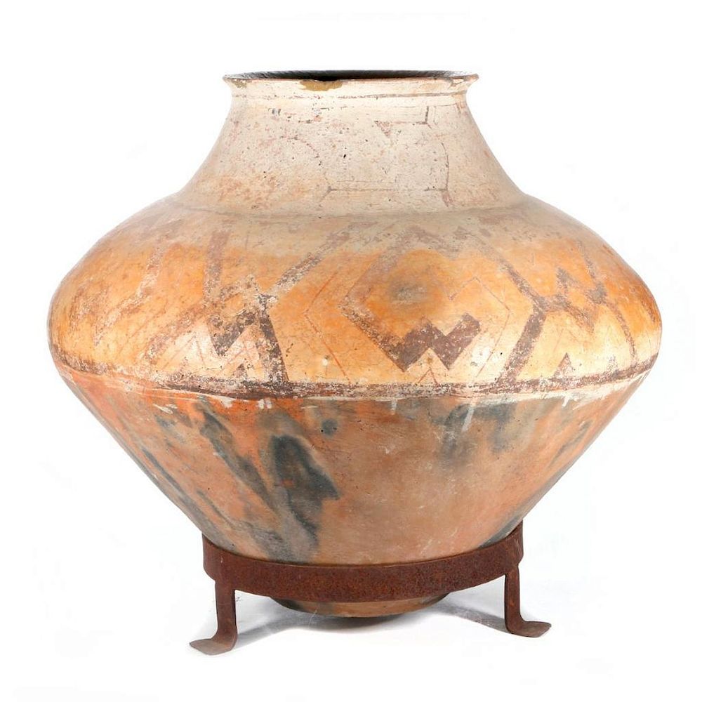 Appraisal: Shipibo polychrome jar c first half th century Peruvian Amazon