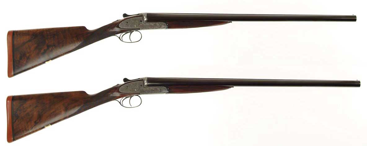 Appraisal: SPECTACULAR CASED PAIR OF E J CHURCHILL PREMIER FINEST QUALITY