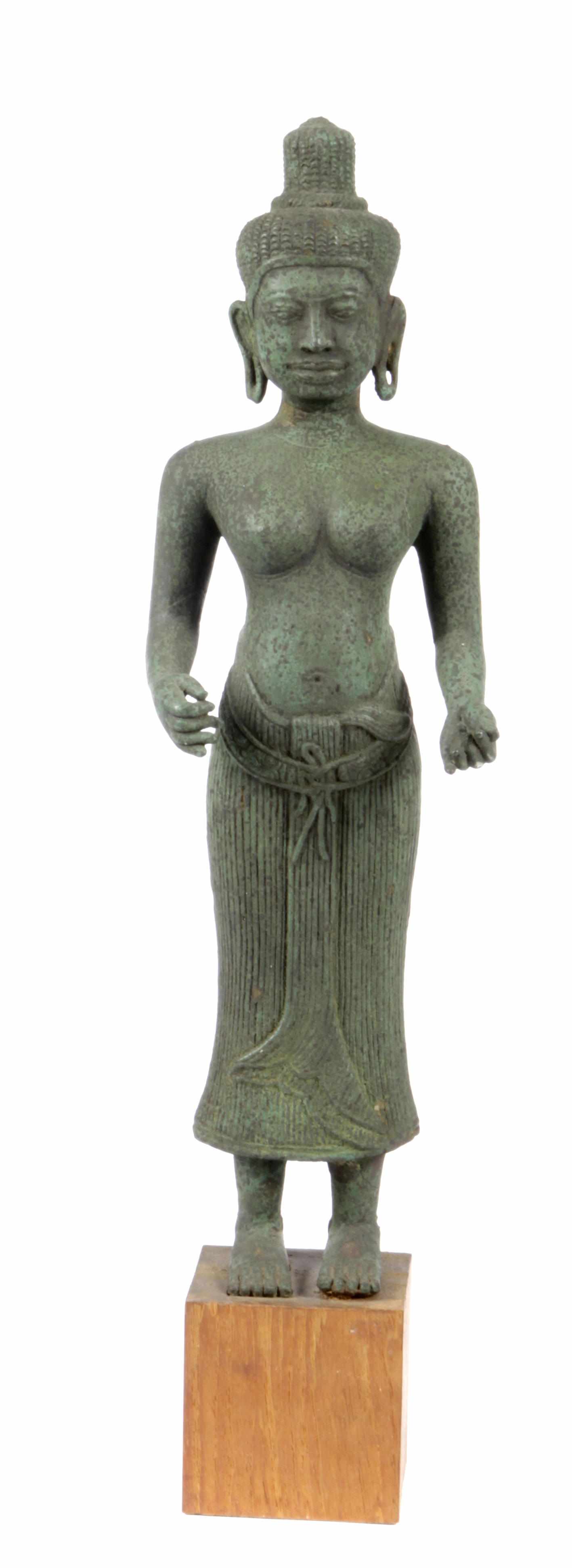 Appraisal: A Cambodian bronze figure of a deity late th century