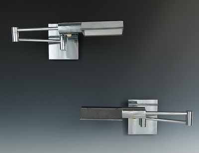 Appraisal: Another Pair of Casella Lighting Swing Arm Wall Fixtures The