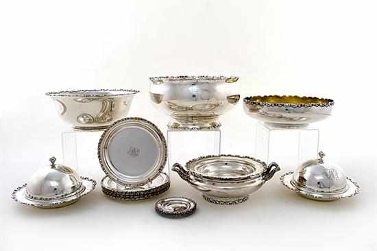 Appraisal: Whiting Louis XV pattern sterling holloware New York circa comprising