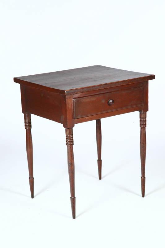 Appraisal: SHERATON STAND American st quarter- th century cherry Original finish