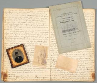 Appraisal: Confederate CSS Shenandoah Diary and Archive Important Confederate CSS Shenandoah