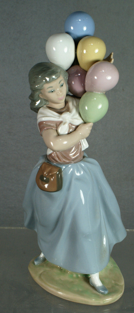 Appraisal: Lladro figurine Girl with Balloons h dated Estimate -