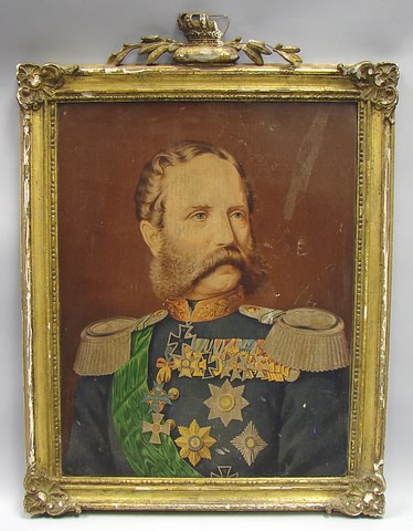 Appraisal: Color print of German Austrian General wearing multiple medals including