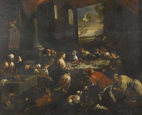 Appraisal: BASSANO JACOPPO circa Bassano workshop The wedding at Cana Oil