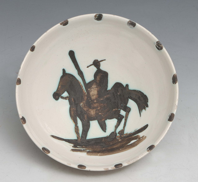 Appraisal: Pablo Picasso French - Picador bowl probably A R no