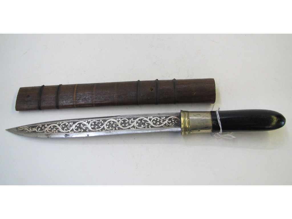 Appraisal: A Burmese dagger in scabbard