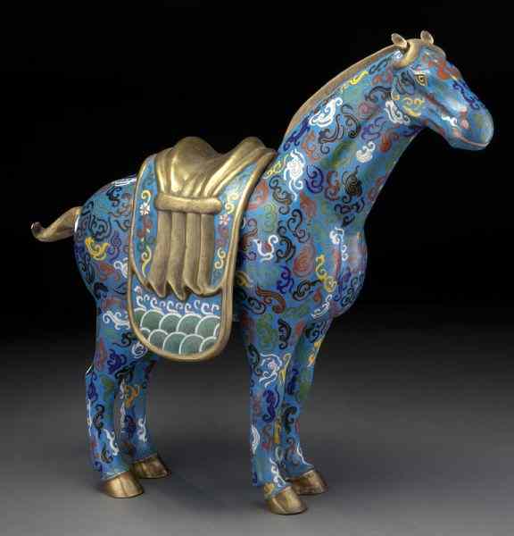 Appraisal: Chinese cloisonne horse ''H Circa - th C