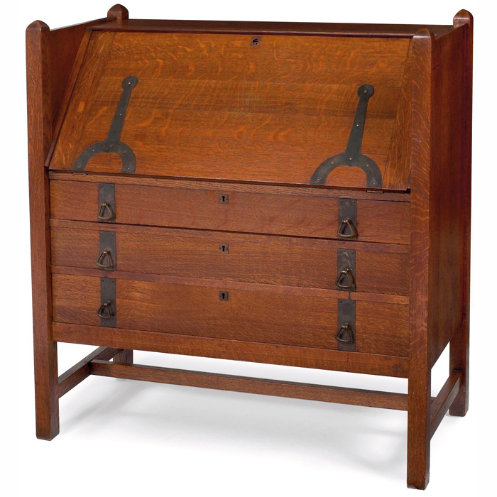 Appraisal: Good Limbert desk fall-front form with three drawers and original