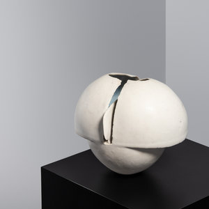 Appraisal: Ruth Duckworth German American - Untitled Split Sphere with Blade