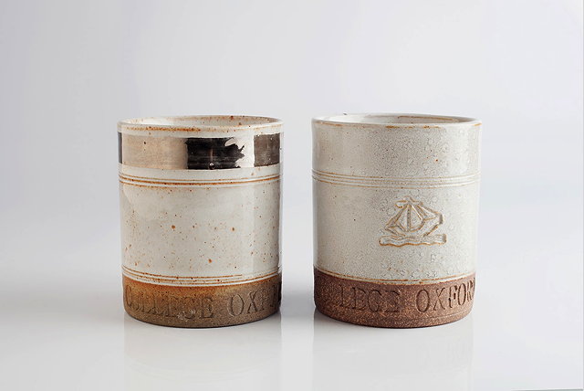 Appraisal: Robin Welch British b Two St Anne's College Oxford mugscommemorating