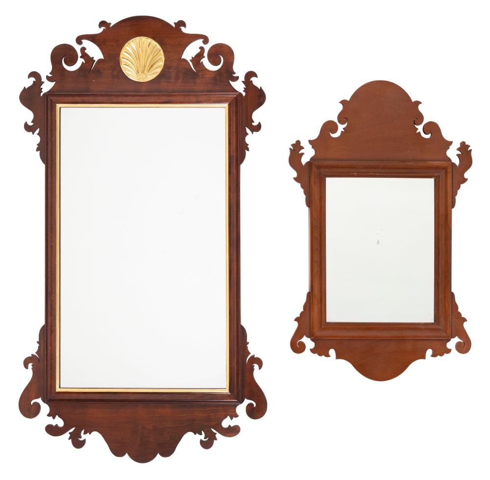 Appraisal: TWO CHIPPENDALE-STYLE MIRRORS BY DAVID LEFORT MASSACHUSETTS TH CENTURY HEIGHTS