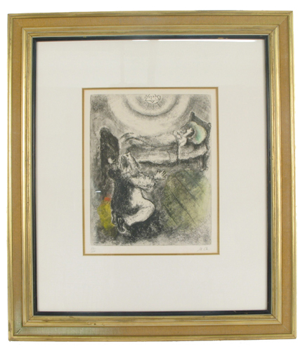 Appraisal: MARC CHAGALL ORIGINAL ETCHING Russian French - titled From La