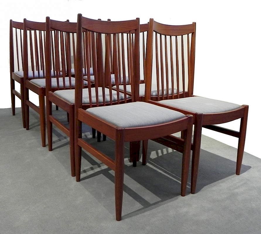 Appraisal: Set of Mid-Century Danish Teakwood Dining chairs Set of Mid-Century