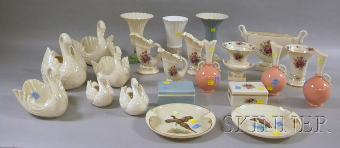 Appraisal: Twenty-two Assorted Lenox Porcelain Table Items two boxes a pair