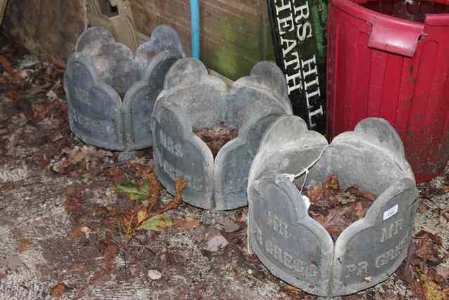 Appraisal: A SET OF FOUR LEAD PLANTERS high