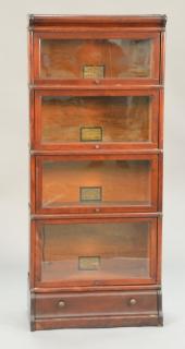 Appraisal: Globe Wernicke stacking bookcase four sections and a drawer one