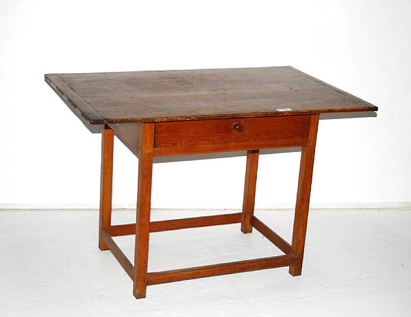 Appraisal: A Chippendale pine and birch provincial tavern table New England