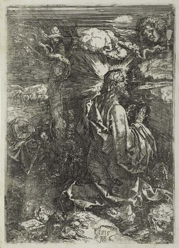 Appraisal: ALBRECHT D RER Christ on the Mount of Olives Etching