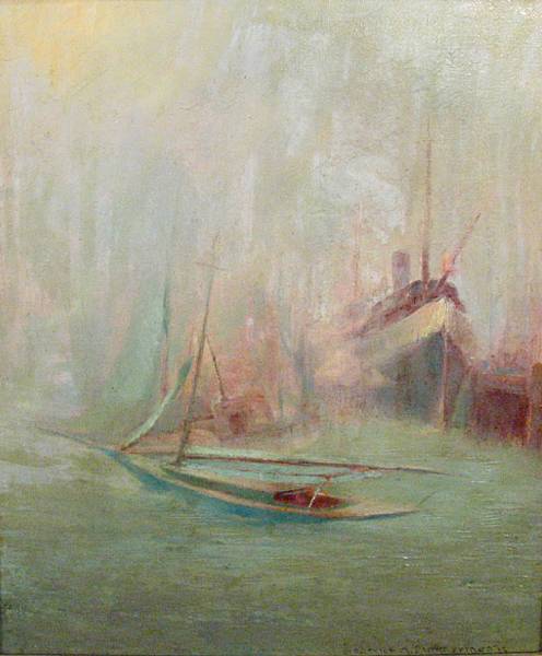 Appraisal: Frederick Almond Zimmerman American - A Foggy Harbor Scene signed