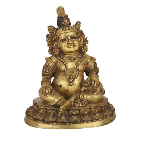 Appraisal: A Gilt Bronze Figure of Jambhala th Century or Later