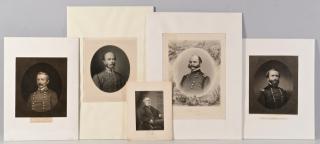 Appraisal: Prints of Civil War Generals Five th century prints of