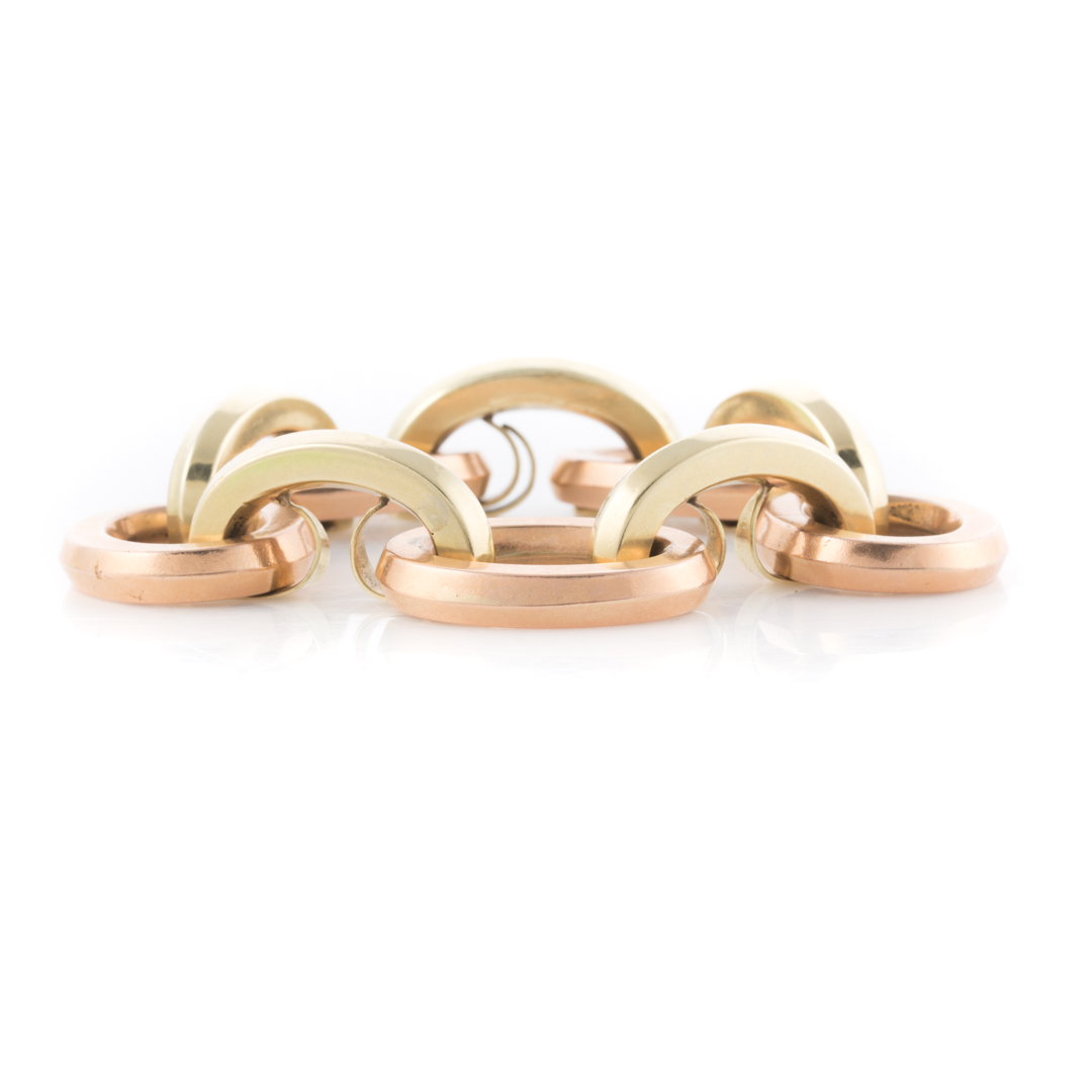 Appraisal: A Lady's K Yellow Rose Gold Bracelet K yellow and