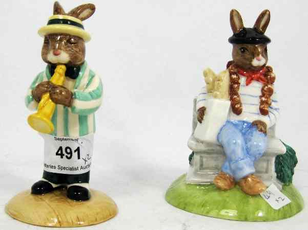 Appraisal: Royal Doulton Bunnykins figures Parisian Bunnykins DB And Trumpet Player