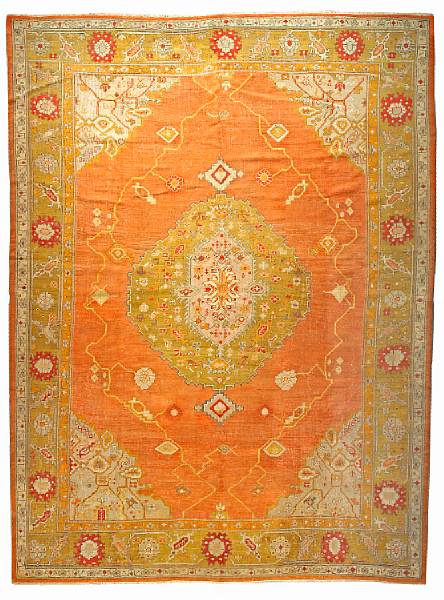 Appraisal: An Oushak carpet West Anatolia late th century size approximately