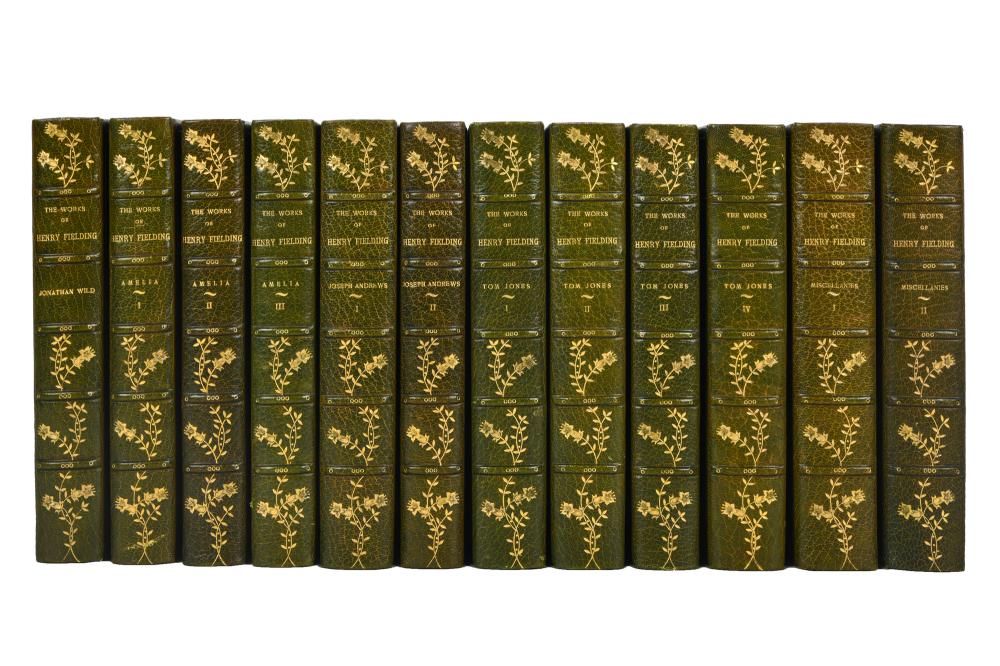 Appraisal: LEATHER-BOUND VOLUMES HENRY FIELDINGfrom a limited edition of copies Charles