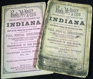 Appraisal: pc Indiana ANTIQUE ENGRAVED MAPS Details This lot consists of