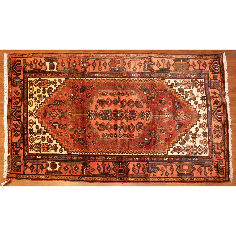 Appraisal: Hamadan Rug Persia x Third quarter- th century hand-knotted wool