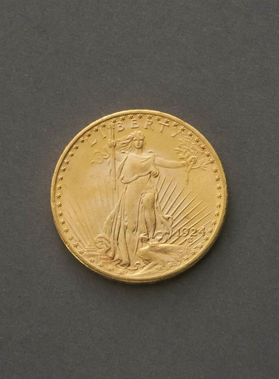 Appraisal: U S Saint-Gaudens Twenty-Dollar Gold Coin