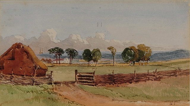 Appraisal: ATTRIBUTED TO WILLIAM CALLOW - 'Near Pitchfield Hants ' watercolour